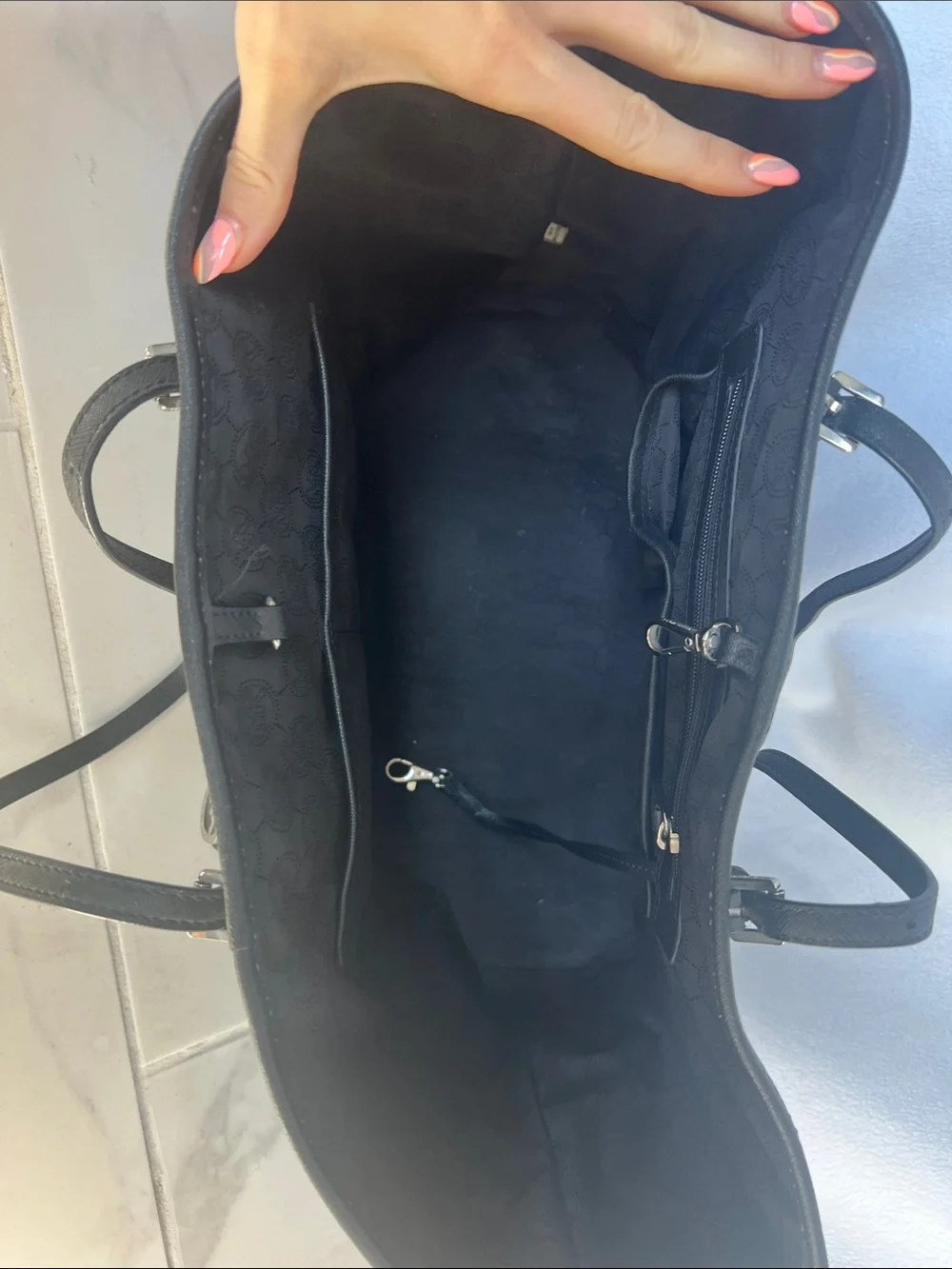 Michael Kors Jet Set Studded Travel Tote Black